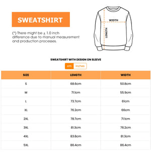 L'amour de ma vie, ma femme ! Sweat-shirt unisexe personnalisé avec motif sur la manche. Cadeau pour mari, femme, anniversaire.