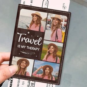 Photo personnalisée : prenez des photos de vos vols, pas de vos émotions ! Étui de passeport personnalisé, porte-passeport, cadeau de vacances, cadeau pour les amoureux du voyage d'aventure.