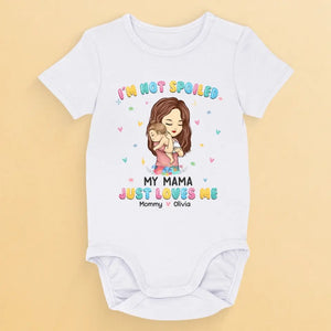 Ma maman m'aime tout simplement - Body bébé personnalisé pour la famille - Cadeau de fête des mères, de baby shower, pour la première maman