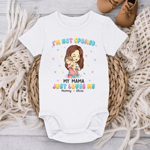 Ma maman m'aime tout simplement - Body bébé personnalisé pour la famille - Cadeau de fête des mères, de baby shower, pour la première maman