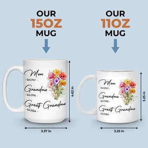 Le moment le plus important est le temps passé en famille - Mug personnalisé pour la famille - Cadeau pour maman, grand-mère