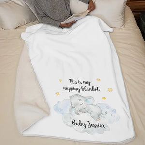 Voici ma couverture de sieste - Couverture personnalisée pour la famille - Cadeau pour les membres de la famille