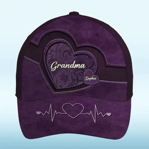 La meilleure maman promue grand-mère - Chapeau personnalisé familial, casquette classique à imprimé intégral - Cadeau pour maman et grand-mère