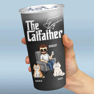 Merci d'être mon papa - Tasse personnalisée en aluminium changeant de couleur pour chien et chat - Fête des pères, cadeau pour les propriétaires d'animaux et les amoureux des animaux