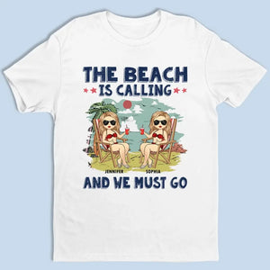 T-shirt, sweat à capuche et sweat-shirt unisexe personnalisé « Love You To The Beach And Back » – Cadeau de vacances d'été pour meilleures amies, meilleures amies et sœurs
