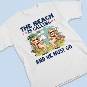 T-shirt, sweat à capuche et sweat-shirt unisexe personnalisé « Love You To The Beach And Back » – Cadeau de vacances d'été pour meilleures amies, meilleures amies et sœurs