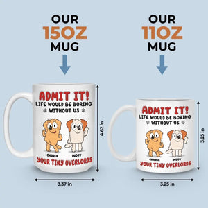 Les bisous du chiot arrangent tout ! Mug personnalisé pour chien ! Cadeau pour les propriétaires et les amoureux des animaux