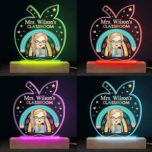 Tu appartiens à cet endroit - Lampe LED 3D personnalisée pour enseignant - Cadeau pour enseignant