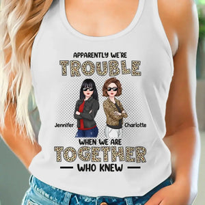 Quand nous sommes ensemble, qui savait ? - Débardeur dos nageur personnalisé Bestie - Cadeau pour meilleures amies, meilleures amies, sœurs