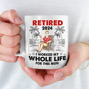 Je mérite cette tasse - Tasse personnalisée - Appréciation, cadeau de retraite pour collègues, amis de travail, collègues