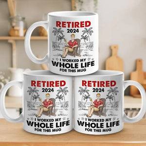 Je mérite cette tasse - Tasse personnalisée - Appréciation, cadeau de retraite pour collègues, amis de travail, collègues