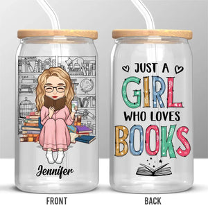 Les livres sont une magie portable unique - Tasse en verre personnalisée, tasse à café glacé - Cadeau pour les amoureux des livres