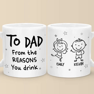 La famille est notre boussole - Mug personnalisé pour la famille - Cadeau pour les membres de la famille