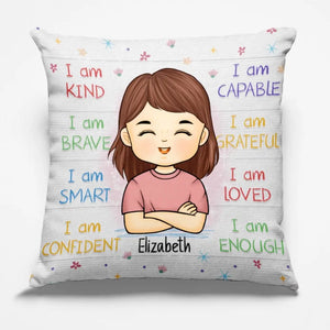 Restez calme et étudiez - Oreiller personnalisé - Cadeau pour enfant, cadeau de rentrée scolaire