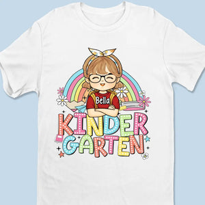 Niveau scolaire déverrouillé - T-shirt enfant personnalisé - Cadeau de rentrée scolaire pour enfant