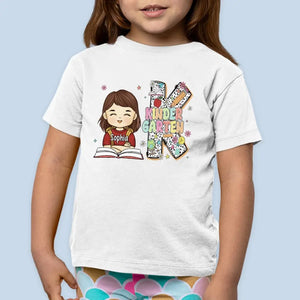 Bonjour l'école - T-shirt enfant personnalisé - Cadeau de rentrée scolaire