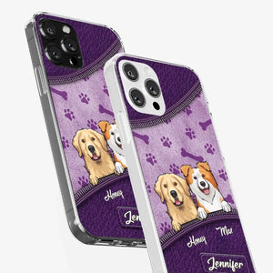 Les chiens nous ont tout donné ! Coque de téléphone transparente personnalisée pour chien ! Cadeau pour les propriétaires et les amoureux des animaux.