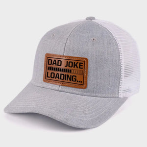 Blague de papa en cours de chargement, veuillez patienter ! - Chapeau familial en cuir avec patch - Cadeau pour papa