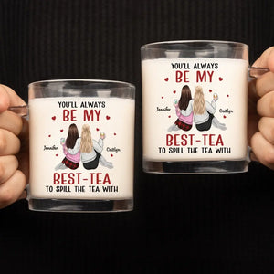Ensemble, c'est toujours mieux ! Mug en verre personnalisé « Meilleur ami » – Cadeau pour les meilleures amies, les meilleures amies et les sœurs