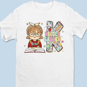 Bonjour l'école - T-shirt enfant personnalisé - Cadeau de rentrée scolaire
