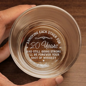 Je serai toujours ton verre de whisky - Verre à whisky personnalisé pour couple - Cadeau pour mari et femme, anniversaire