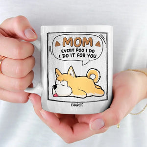 Je le fais pour toi - Mug personnalisé pour chien et chat - Cadeau pour les propriétaires d'animaux et les amoureux des animaux