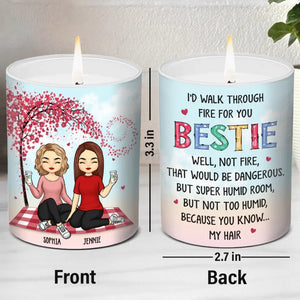 L'amitié est un arbre protecteur - Bougie parfumée sans fumée personnalisée Bestie - Cadeau pour meilleures amies, meilleures amies, sœurs