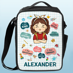 Travaillez dur, dormez bien ! Sac à lunch personnalisé ! Cadeau de rentrée scolaire pour enfant
