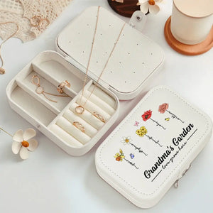 L'amour grandit ici - Coffret à bijoux personnalisé pour la famille - Cadeau pour maman et grand-mère