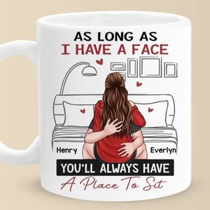 Deux cœurs, un lien éternel - Tasse personnalisée pour couple - Cadeau pour mari et femme, anniversaire