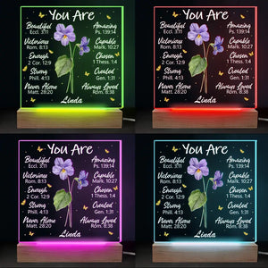 Une floraison vivace - Lampe LED 3D personnalisée pour meilleure amie - Cadeau pour meilleures amies, meilleures amies, sœurs