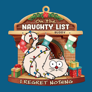 Mon chat est la star de nos fêtes de Noël - Décoration de Noël personnalisée en bois pour chat - Cadeau de Noël pour les propriétaires et les amoureux des animaux