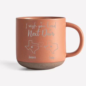 J'aimerais que nous vivions plus près - Mug en céramique personnalisé Bestie - Cadeau pour meilleures amies, meilleures amies, sœurs