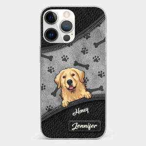 Les chiens nous ont tout donné ! Coque de téléphone transparente personnalisée pour chien ! Cadeau pour les propriétaires et les amoureux des animaux.
