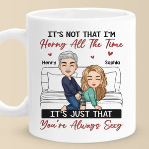J'aime chaque centimètre de toi, certains plus que d'autres - Tasse personnalisée pour couple - Cadeau de Noël pour mari et femme, anniversaire
