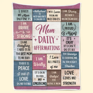 Je suis le refuge de mon enfant - Couverture personnalisée avec affirmation - Cadeau pour maman, pour vous-même