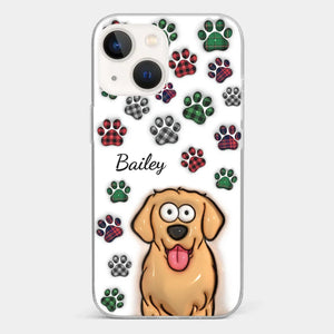 Life Would Be Ruff Without You - Dog & Cat Personalized Custom 3D Inflated Effect Printed Clear Phone Case - Gift For Pet Owners, Pet Lovers