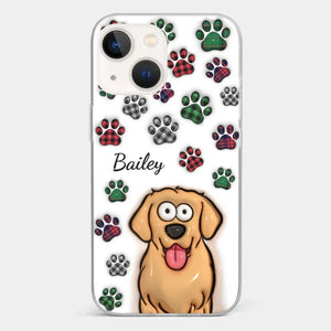 Life Would Be Ruff Without You - Dog & Cat Personalized Custom 3D Inflated Effect Printed Clear Phone Case - Gift For Pet Owners, Pet Lovers