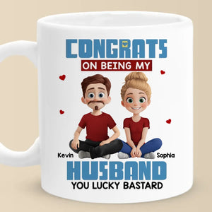 J'ai trouvé la pièce manquante en toi - Tasse personnalisée pour couple - Cadeau pour mari et femme, anniversaire