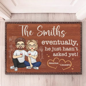 Nous sommes deux âmes, un amour - Tapis décoratif personnalisé pour couple - Cadeau de pendaison de crémaillère pour mari et femme, anniversaire