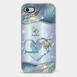 La maison est là où se trouve votre grand-mère - Coque de téléphone transparente personnalisée pour la famille - Cadeau pour maman et grand-mère