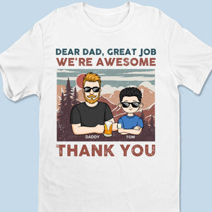 Nous sommes géniaux, comme vous l'aviez prévu - T-shirt unisexe personnalisé pour la famille, T-shirt premium, sweat à capuche - Fête des pères, cadeau pour papa, grand-père