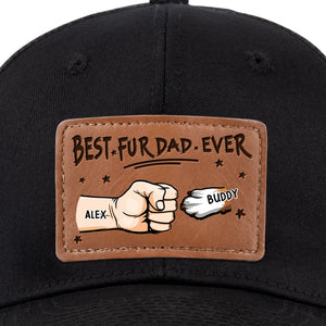 Bébés en fourrure, amour véritable – Chapeau personnalisé en cuir pour chien et chat – Fête des Pères, cadeau pour les propriétaires d'animaux et les amoureux des animaux