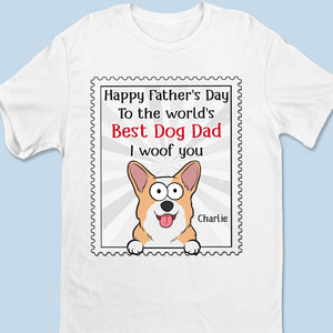 Duo « Meilleur chien, meilleur papa » - T-shirt unisexe personnalisé pour chien, t-shirt premium, sweat à capuche - Cadeau pour la fête des pères, papa, propriétaires d'animaux, amoureux des animaux