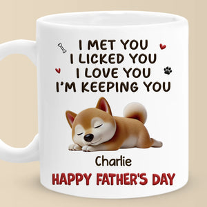 Meilleur lanceur de balles au monde - Mug personnalisé pour chien - Fête des pères, cadeau pour les propriétaires d'animaux et les amoureux des animaux