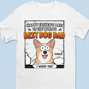 À mon humain préféré - T-shirt unisexe personnalisé pour chien, t-shirt premium, sweat à capuche - Fête des pères, cadeau pour papa, propriétaires d'animaux, amoureux des animaux