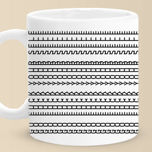 Lignes parfaites, ambiance parfaite - Mug pour ami(e) - Cadeau pour meilleurs amis, sœurs, membres de la famille, collègues