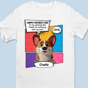 Dog Dad Of The Year - Dog Personalized Custom Unisex T-shirt, Premium T-shirt, Hoodie - Father's Day, Gift For Dad, Pet Owners, Pet Lovers