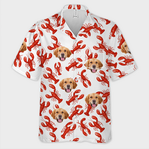 T-shirt hawaïen unisexe personnalisé avec photo « La vie est meilleure avec des griffes et des pattes » pour chien et chat - Cadeau de vacances d'été, cadeau pour propriétaires d'animaux et amoureux des animaux