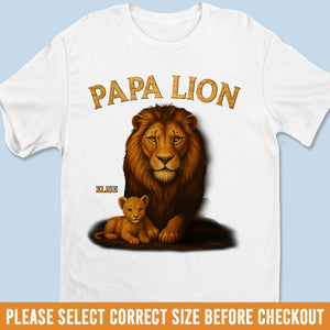 T-shirt unisexe personnalisé « King Of The Pride » pour la famille, haut de gamme, sweat à capuche, cadeau pour la fête des pères, papa ou grand-père